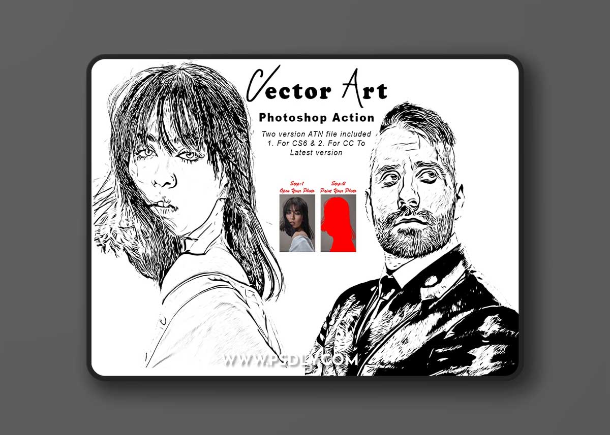CreativeMarket - Vector Art Photoshop Action 7805151 1 CreativeMarket - Vector Art Photoshop Action 7805151