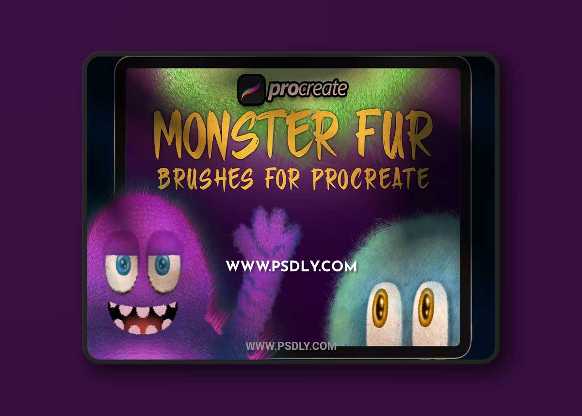 Dans Monster furry Brush Procreate M5VJTVT 1 Dans Monster furry Brush Procreate M5VJTVT
