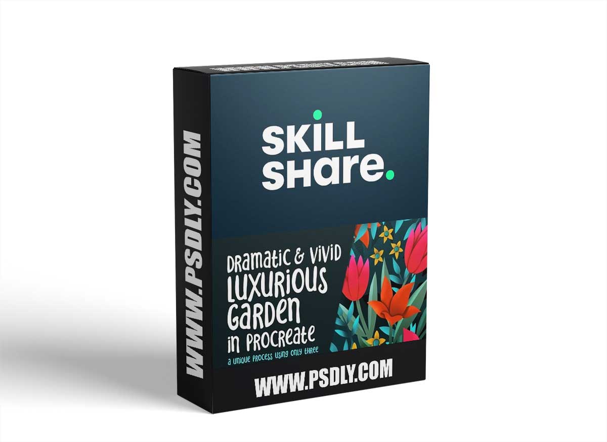 Dramatic and Vivid Luxurious Garden in Procreate Part 1 - Clipping Masks and Layering for Dimension 1 Dramatic and Vivid Luxurious Garden in Procreate Part 1 - Clipping Masks and Layering for Dimension