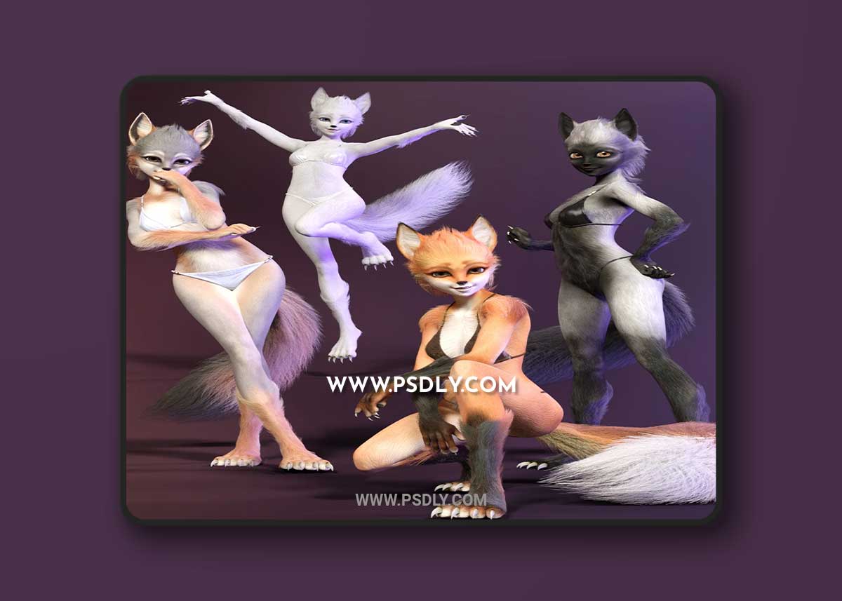 Foxy Lady With dForce Hair for Genesis 8 Female DAZ 1 Foxy Lady With dForce Hair for Genesis 8 Female DAZ