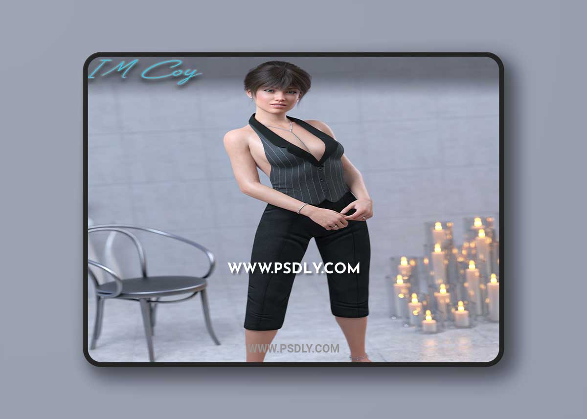 IM Coy Pose Collection 3D Model