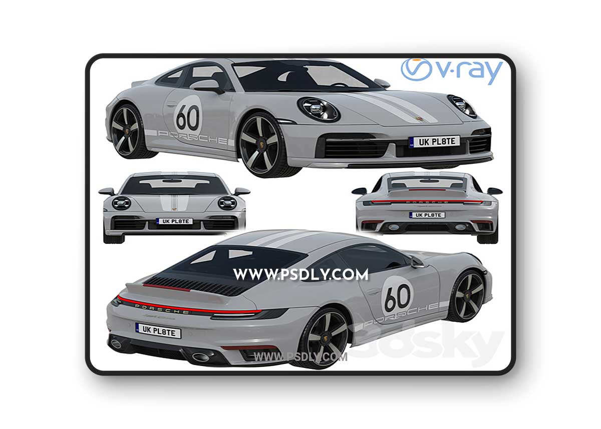 Porsche 911 Sport Classic 2023 3D Model 1 Porsche 911 Sport Classic 2023 3D Model