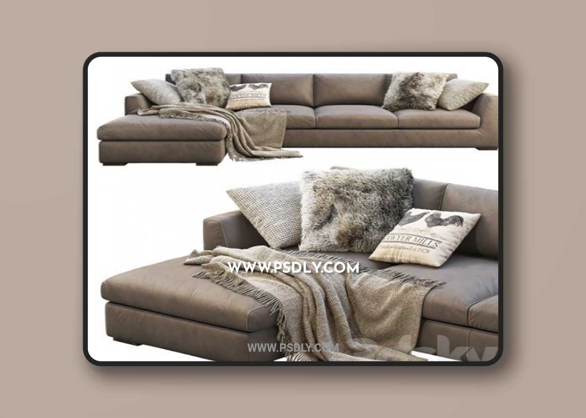 RH Modena Taper Arm Chaise Sectional Sofa 1 RH Modena Taper Arm Chaise Sectional Sofa