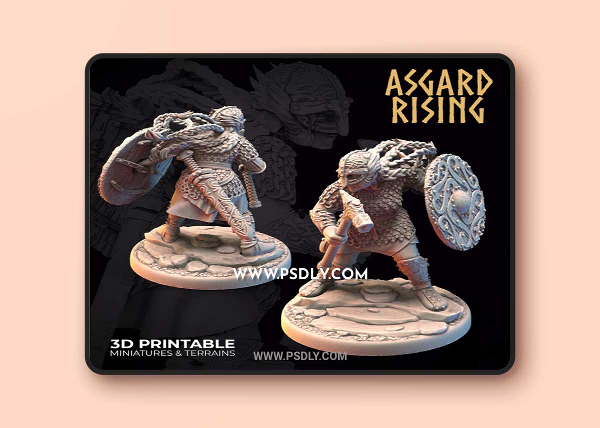 Shieldmaiden 1 3D Print 3D Model 1 Shieldmaiden 1 3D Print 3D Model