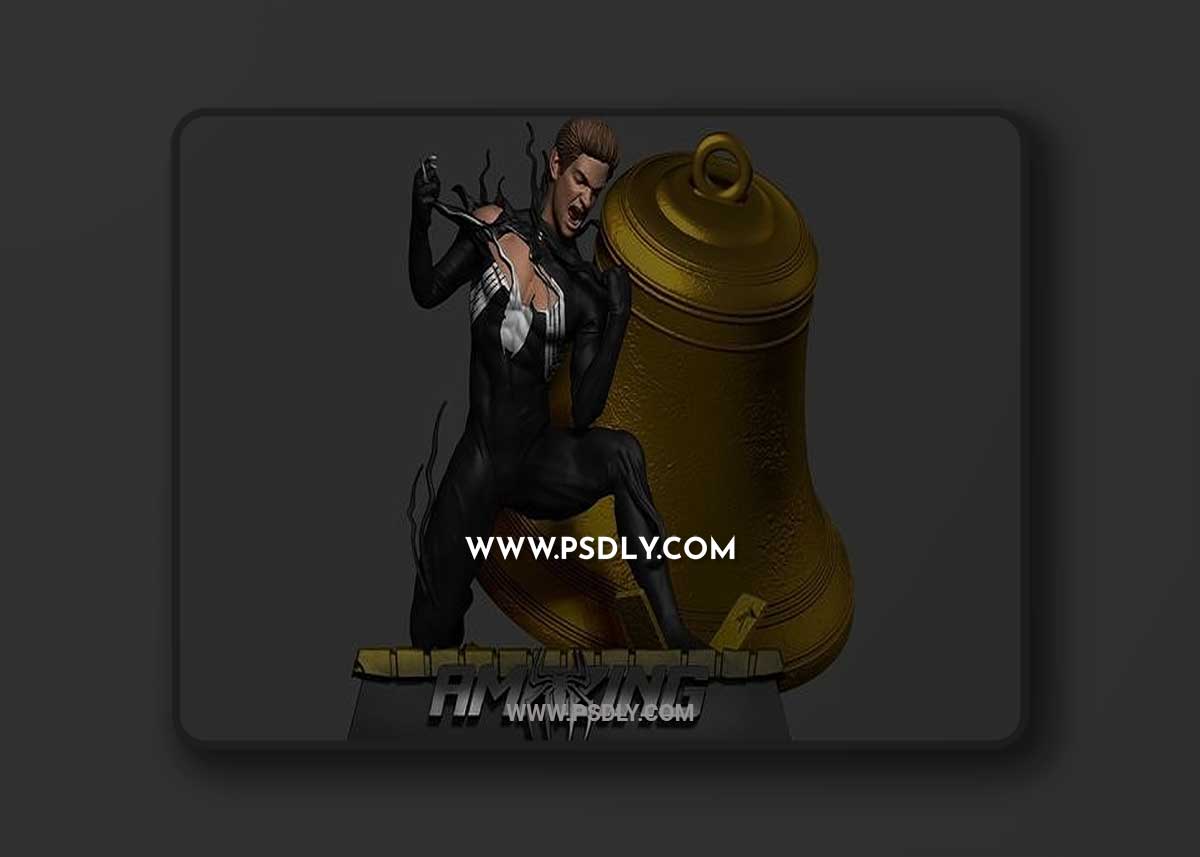 Symbiote Spiderman Andrew Garfield 3D Print 3D Model 1 Symbiote Spiderman Andrew Garfield 3D Print 3D Model