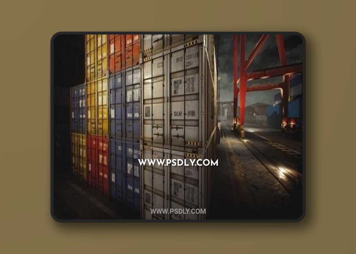 Unreal Engine – Container Yard Environment Set 1 Unreal Engine – Container Yard Environment Set