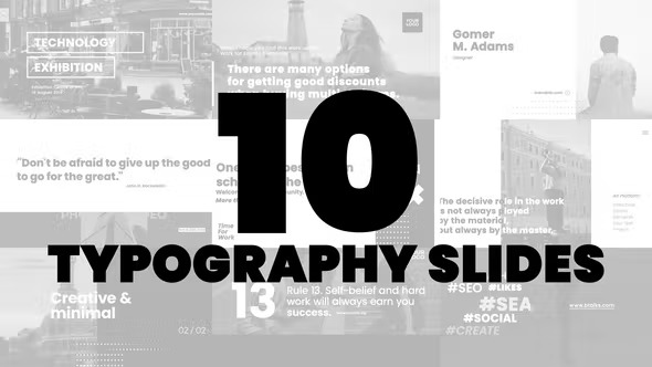 Videohive 10 Typography Slides 39211140 1 Videohive 10 Typography Slides 39211140