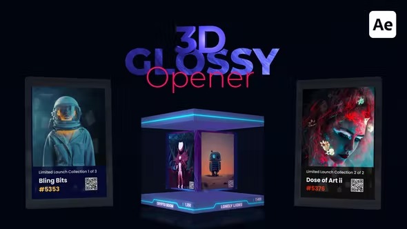 Videohive 3D NFT Glossy Opener 39433780 1 Videohive 3D NFT Glossy Opener 39433780