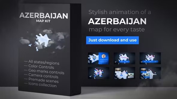 Videohive Azerbaijan Map - Republic of Azerbaijan Map Kit 39340506 1 Videohive Azerbaijan Map - Republic of Azerbaijan Map Kit 39340506