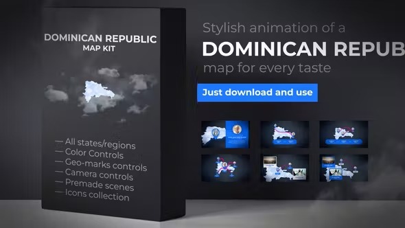 Videohive Dominicana Map - Dominican Republic Map Kit 39340385 1 Videohive Dominicana Map - Dominican Republic Map Kit 39340385