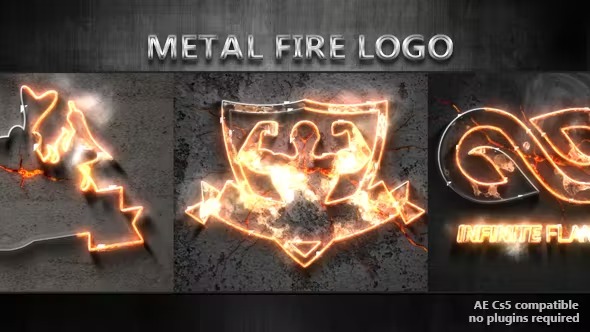 Videohive Fire And Metal Logo 17324302 1 Videohive Fire And Metal Logo 17324302
