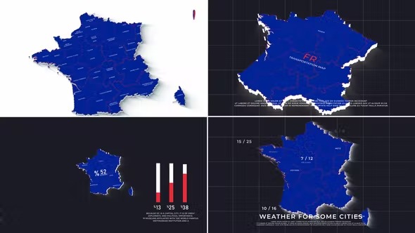 Videohive France Map Promo Ver 0.2 39488474 1 Videohive France Map Promo Ver 0.2 39488474