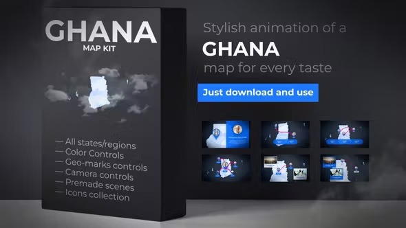 Videohive Ghana Map - Republic of Ghana Map Kit 39340881 1 Videohive Ghana Map - Republic of Ghana Map Kit 39340881