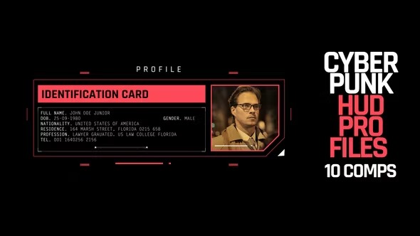 Videohive HUD Cyberpunk Profiles 39878493 1 Videohive HUD Cyberpunk Profiles 39878493