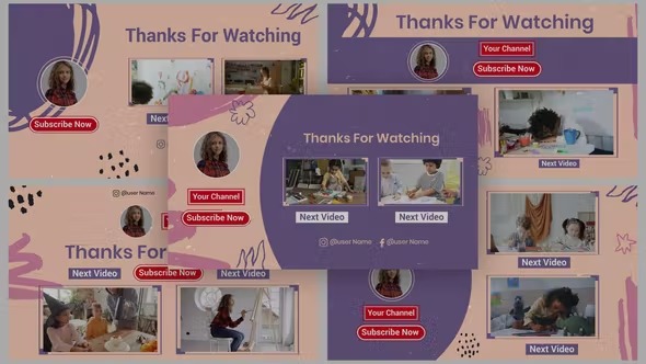 Videohive Scribble Youtube End Screen Templates 39505866 1 Videohive Scribble Youtube End Screen Templates 39505866