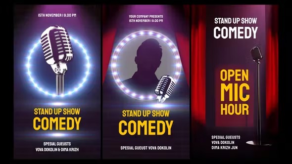 Videohive Stand Up Comedy Stories Pack 39543568 1 Videohive Stand Up Comedy Stories Pack 39543568
