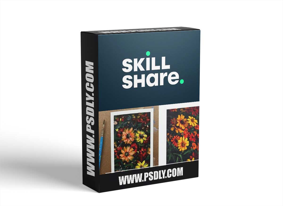 Acrylic Flower Painting - Learn To Paint Loose Florals (fall edition) 1 Acrylic Flower Painting - Learn To Paint Loose Florals (fall edition)