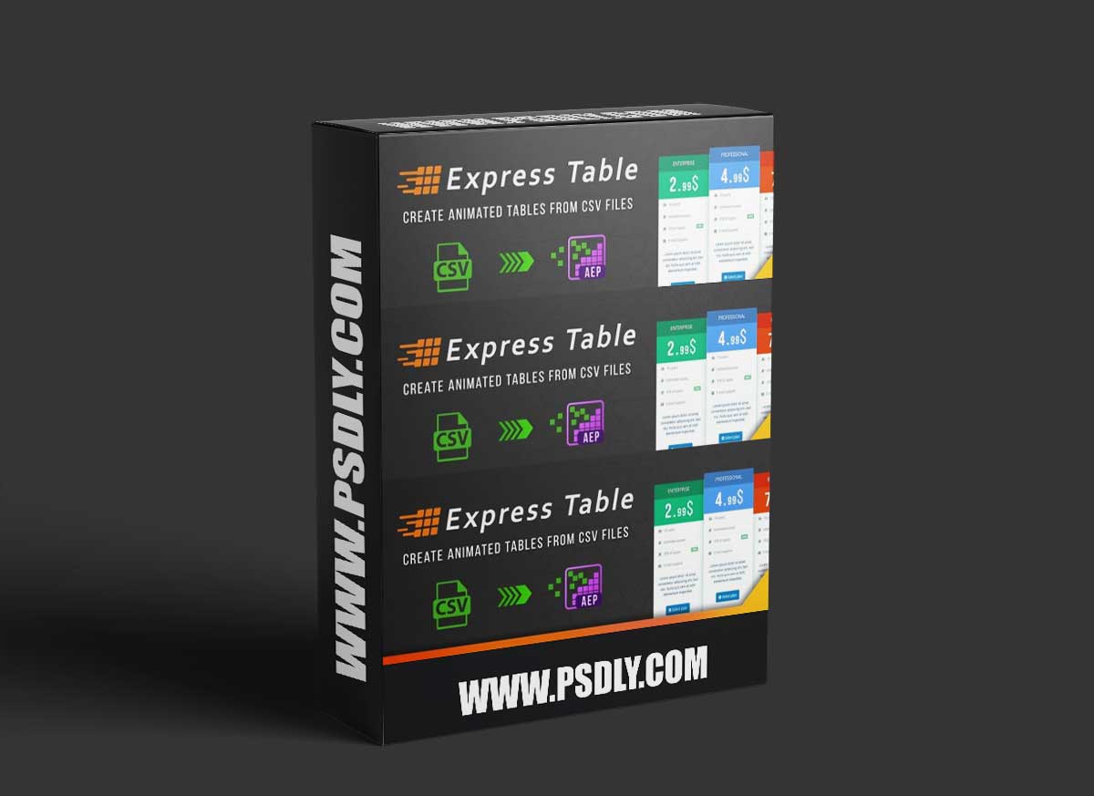 Aescripts Express Table v1.2 1 Aescripts Express Table v1.2