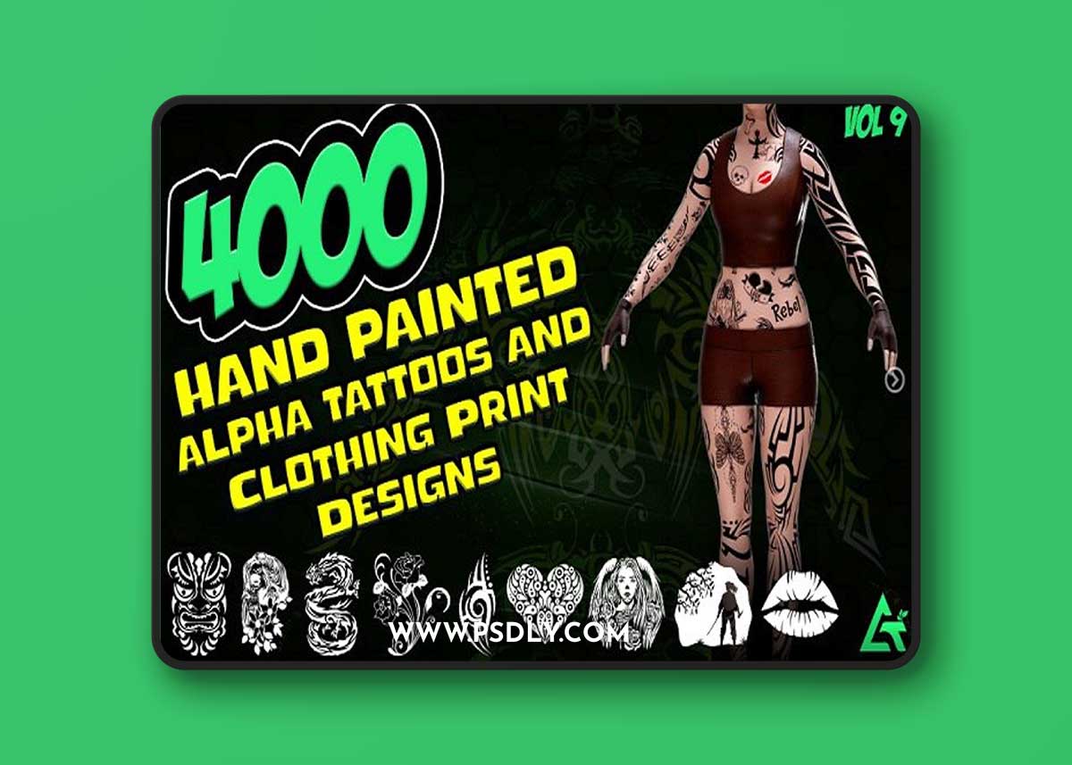 Artstation – Alpha Decals Brushes Stencils and Textures Collection 1 Artstation – Alpha Decals Brushes Stencils and Textures Collection
