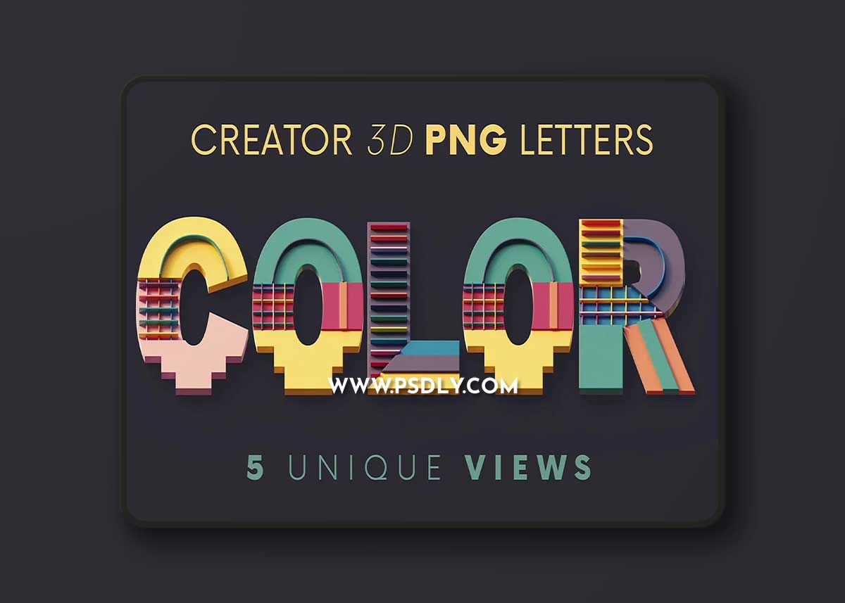 CreativeMarket - Colorful Art - 3D Lettering 10277665 1 CreativeMarket - Colorful Art - 3D Lettering 10277665