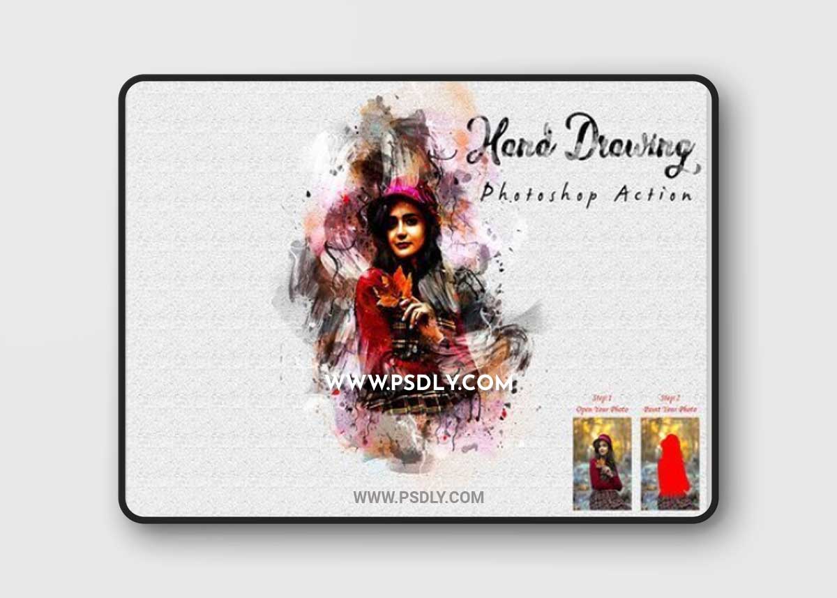 CreativeMarket - Hand Drawing Photoshop Action 10221515 1 CreativeMarket - Hand Drawing Photoshop Action 10221515
