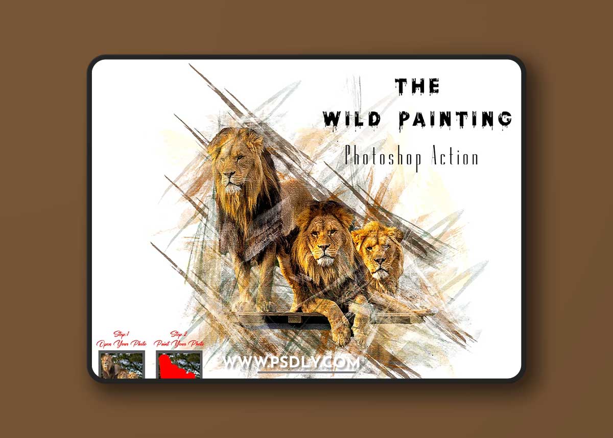 CreativeMarket - The Wild Painting Photoshop Action 10320676 1 CreativeMarket - The Wild Painting Photoshop Action 10320676