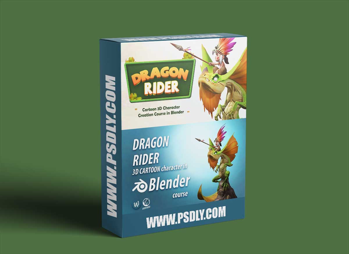 Dragon Rider 3D cartoon character in Blender Course 1 Dragon Rider 3D cartoon character in Blender Course