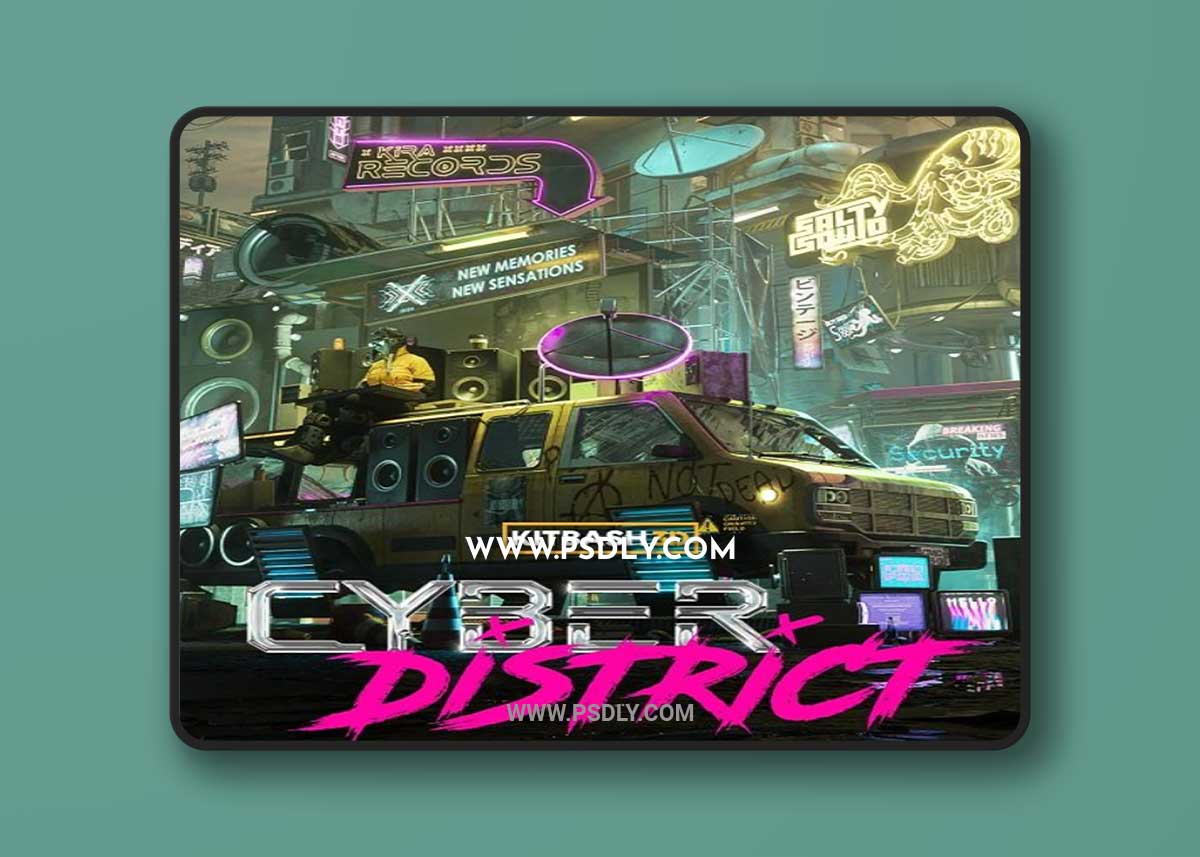 Kitbash3d - Cyber District 3D Model 1 Kitbash3d - Cyber District 3D Model