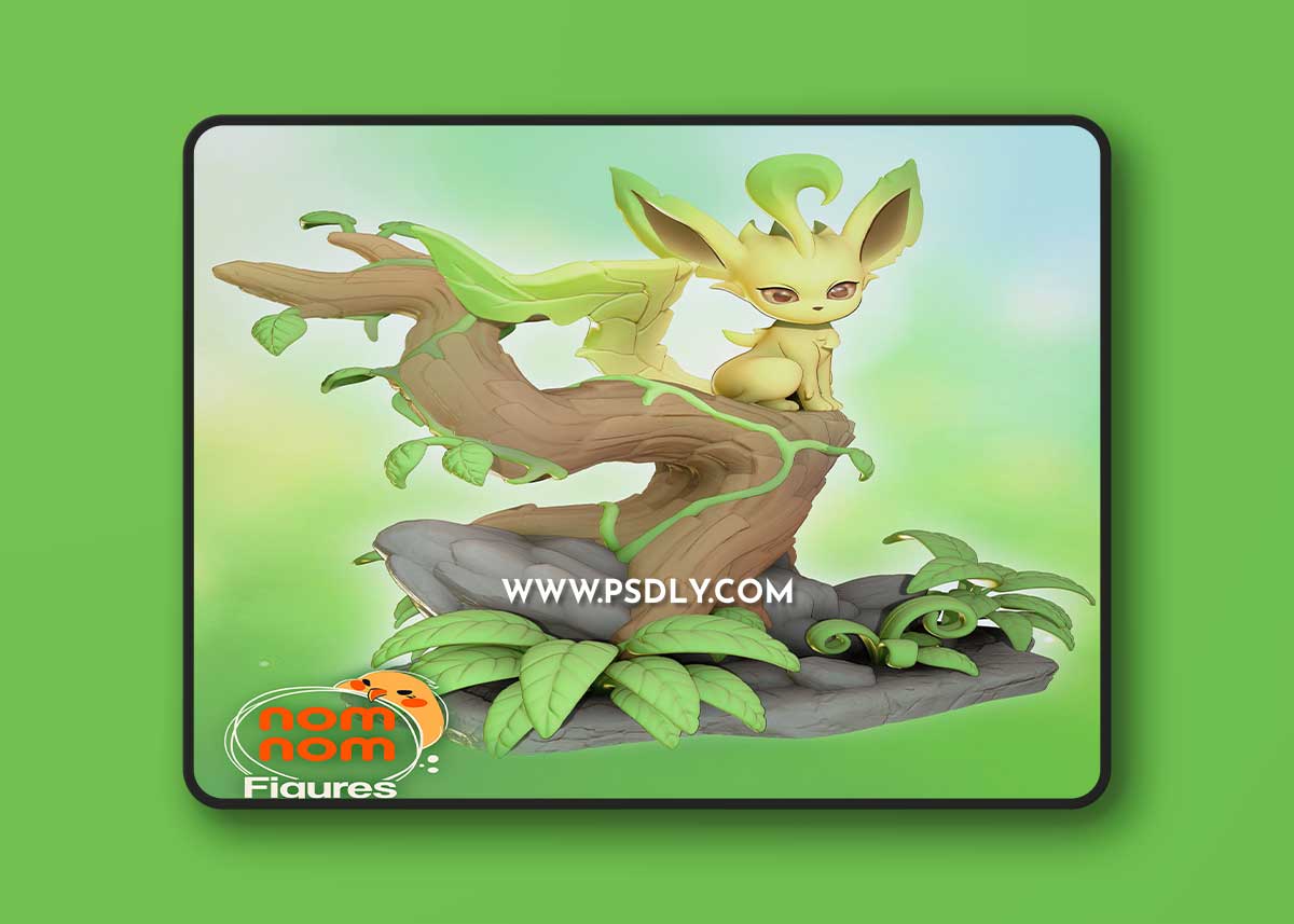 Nomnom Figures Leafeon 3D Print 1 Nomnom Figures Leafeon 3D Print