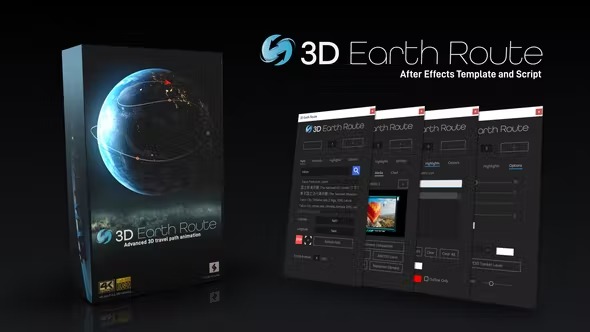 Videohive - 3D Earth Route - 35521921 1 Videohive - 3D Earth Route - 35521921