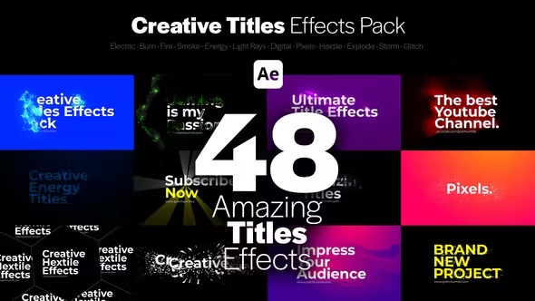 Videohive Creative Titles Effects Pack 38644485 1 Videohive Creative Titles Effects Pack 38644485