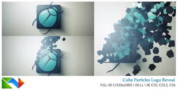 Videohive Cube logo Particles Reveal 6480034 1 Videohive Cube logo Particles Reveal 6480034