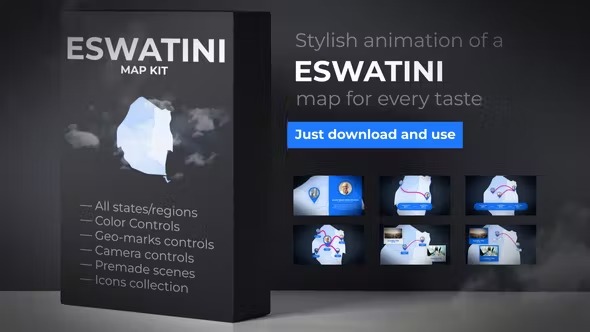 Videohive Eswatini Map - Kingdom of Eswatini Map Kit 40308231 1 Videohive Eswatini Map - Kingdom of Eswatini Map Kit 40308231