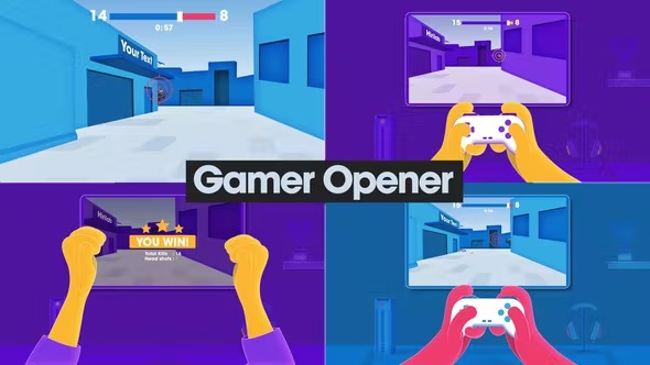 Videohive Gamer Opener 40458425 1 Videohive Gamer Opener 40458425