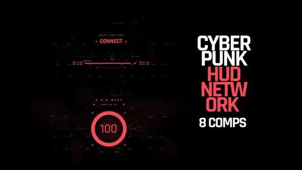 Videohive HUD Cyberpunk Network 40491205 1 Videohive HUD Cyberpunk Network 40491205