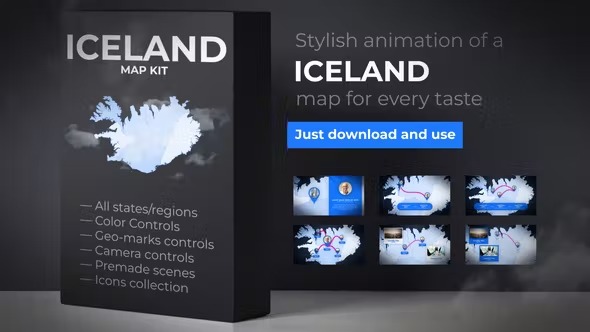 Videohive Iceland Map - Republic of Iceland Map Kit 39886521 1 Videohive Iceland Map - Republic of Iceland Map Kit 39886521