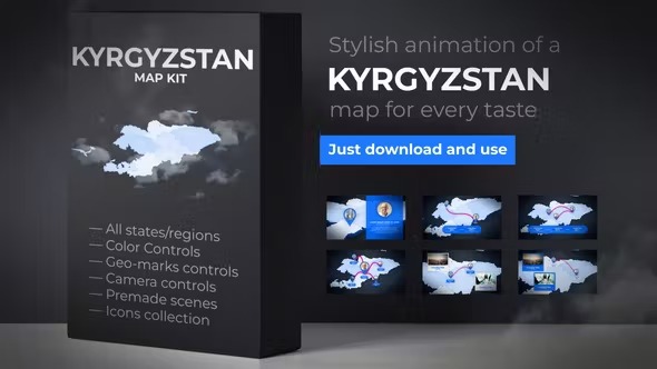 Videohive Kyrgyzstan Map - Kyrgyz Republic Map Kit 39889048 1 Videohive Kyrgyzstan Map - Kyrgyz Republic Map Kit 39889048