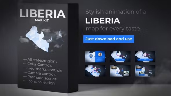 Videohive Liberia Map - Republic of Liberia Map Kit 39889103 1 Videohive Liberia Map - Republic of Liberia Map Kit 39889103