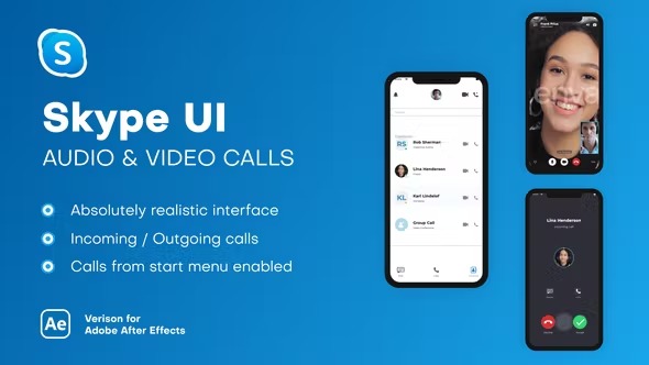 Videohive Skype UI - Audio & Video Calls 38792843 1 Videohive Skype UI - Audio & Video Calls 38792843