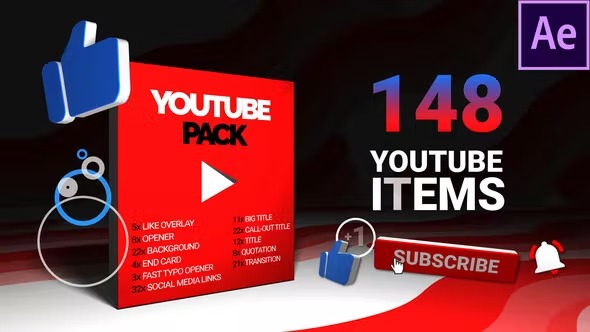 Videohive Youtube Pack 24768030 1 Videohive Youtube Pack 24768030
