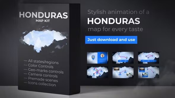 Videohive Honduras Map - Republic of Honduras Map Kit 39886416 1 Videohive Honduras Map - Republic of Honduras Map Kit 39886416