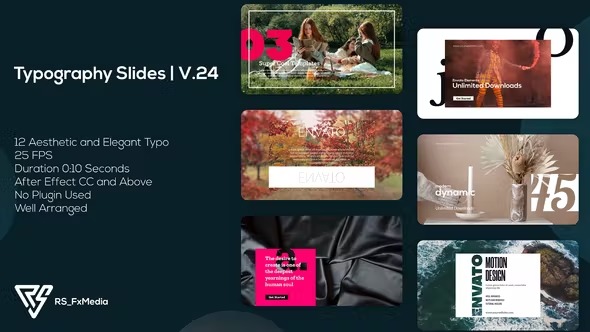 Videohive Typography - Minimal, Dynamic and Modern Slides V.24 40102882 1 Videohive Typography - Minimal, Dynamic and Modern Slides V.24 40102882