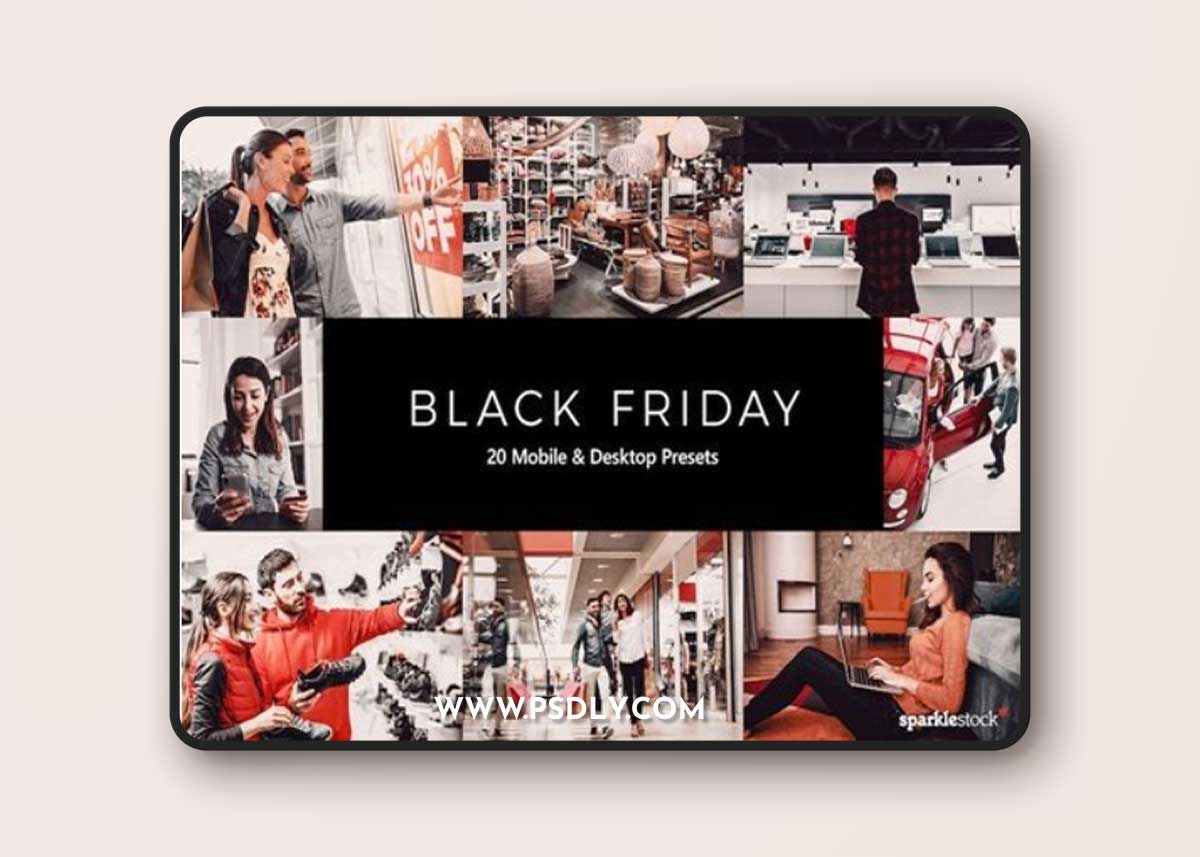 20 Black Friday Lightroom Presets & LUTs JGD7P7P