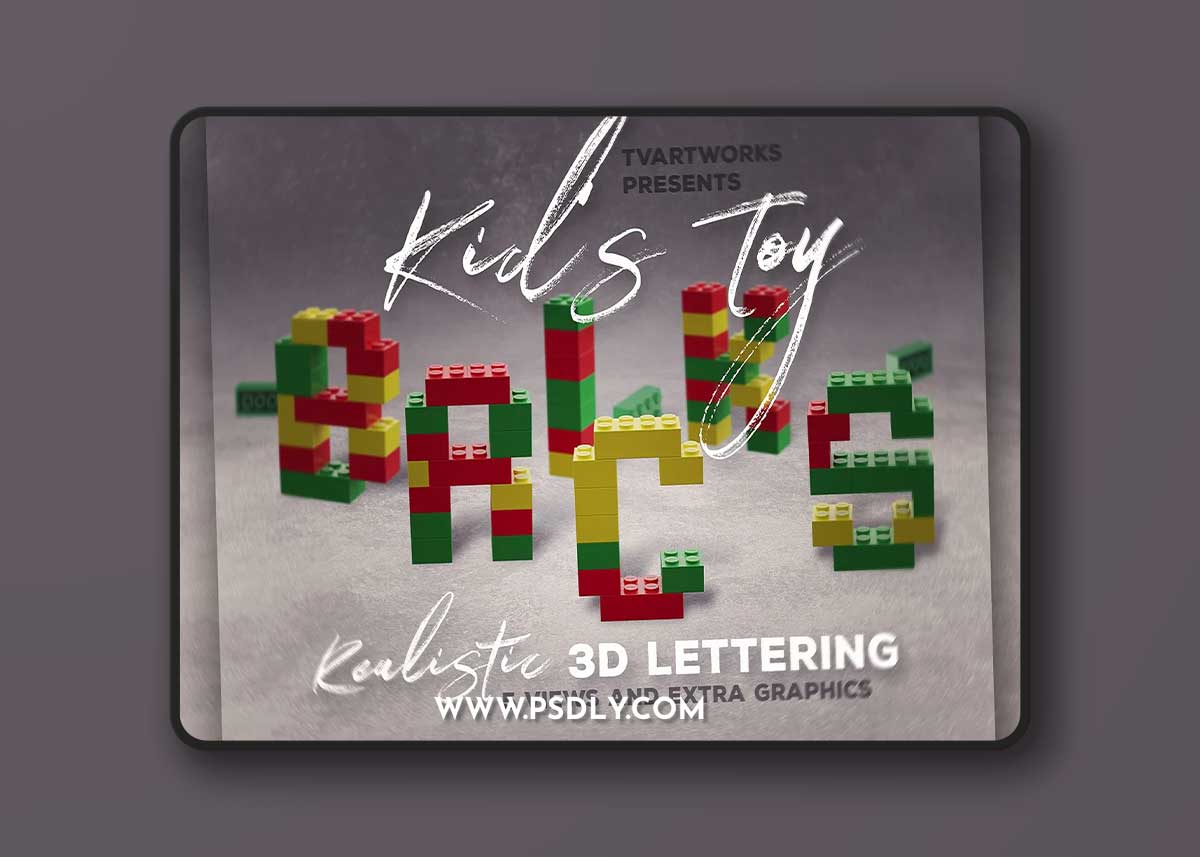 CreativeMarket - Toy Bricks 3D Lettering 3828851 1 CreativeMarket - Toy Bricks 3D Lettering 3828851