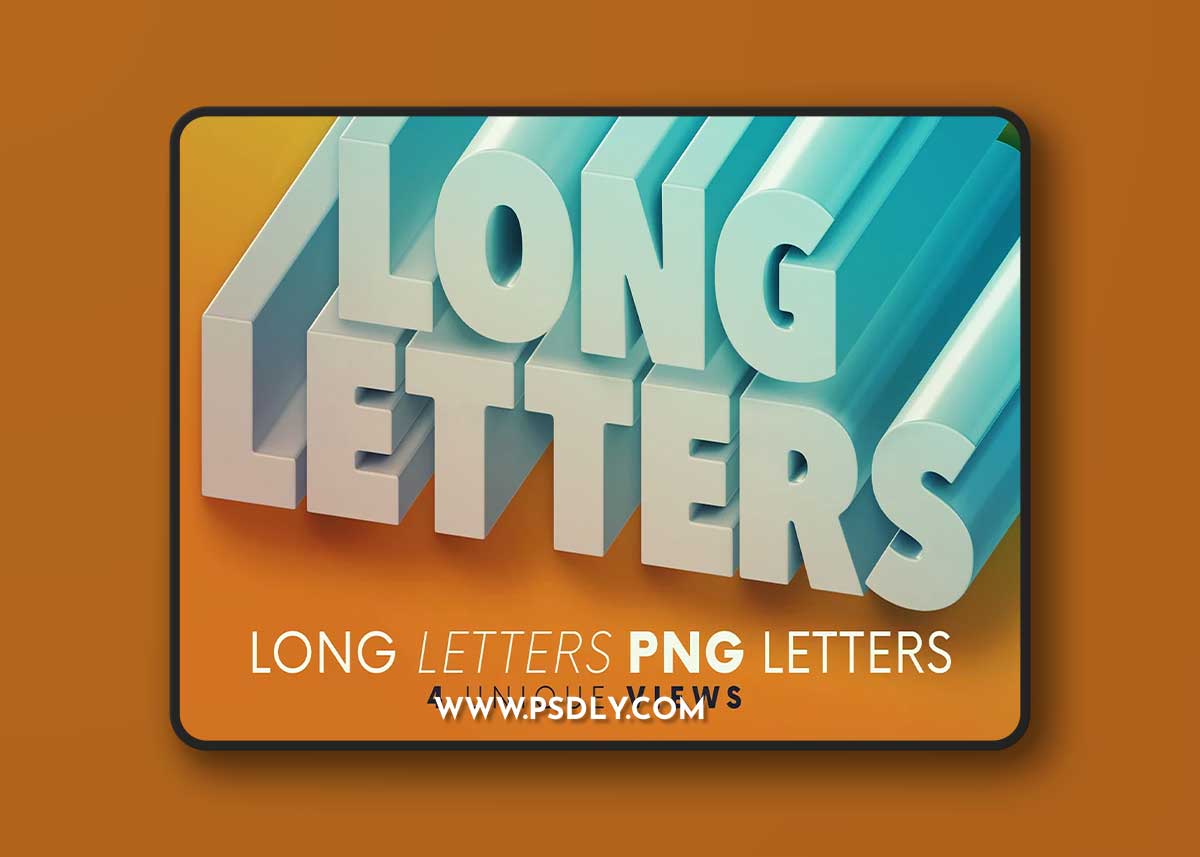 Creativemarket - Long Letters - 3D Lettering 6093273 1 Creativemarket - Long Letters - 3D Lettering 6093273