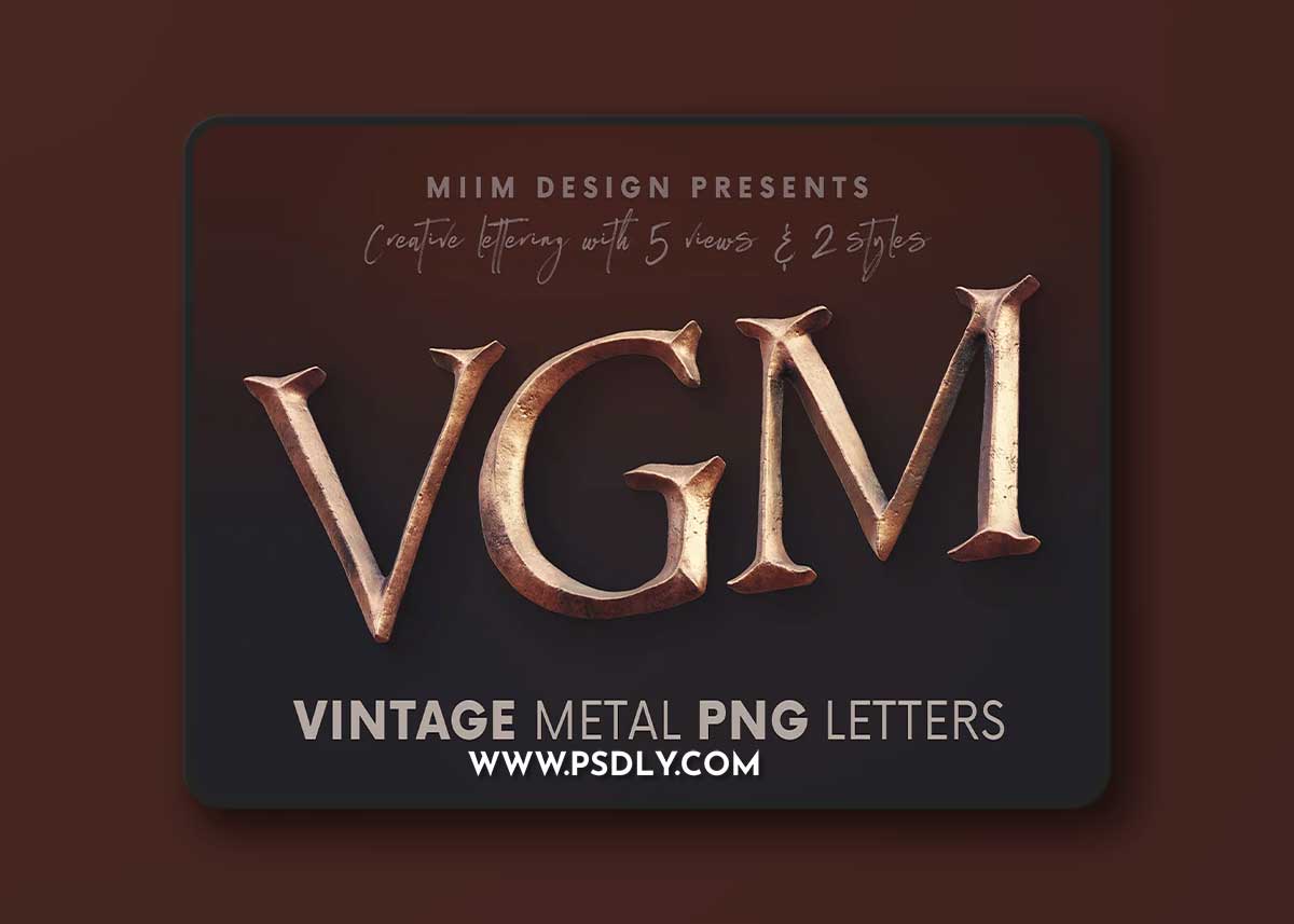 Creativemarket - Vintage Metallic - 3D Lettering 6117534 1 Creativemarket - Vintage Metallic - 3D Lettering 6117534