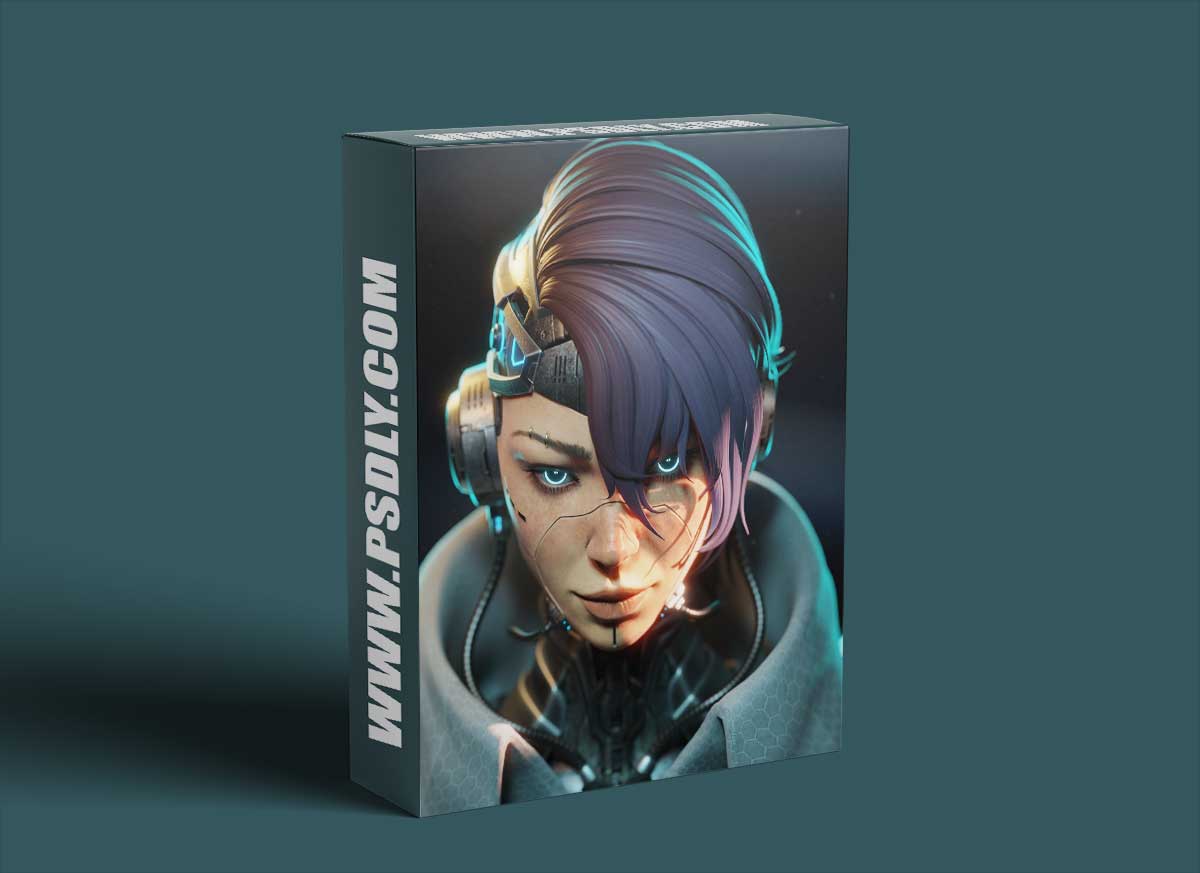 Gumroad – Cyberpunk Style Girl Blender modeling 1 Gumroad – Cyberpunk Style Girl Blender modeling