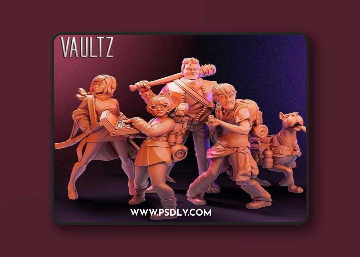 Vaultz Miniatures - Scooby Gang - Survivor Pack 3D Print