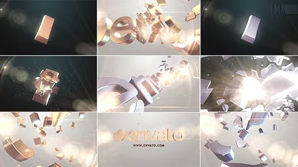 Videohive 3D Gold And Silver Shatter Logo 7201971 1 Videohive 3D Gold And Silver Shatter Logo 7201971