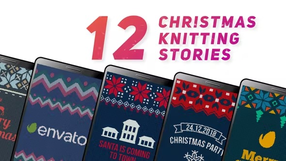 Videohive Christmas Knitting Stories 22882012 1 Videohive Christmas Knitting Stories 22882012